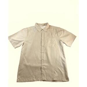 Quiksilver Waterman Collection Short Sleeve Button-Up Shirt Size Large